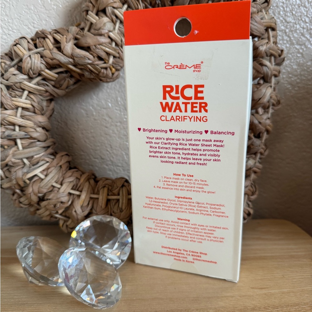 Rice Water Clarifying Sheet Mask Set - Creme Shop - Picture 2 of 4